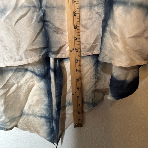 Johnny Was Biya 100% Silk Tie Dye Oversized Tunic Blouse - Picture 6 of 9